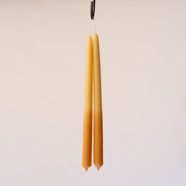 Half-dipped Peach Taper Pair, Tall