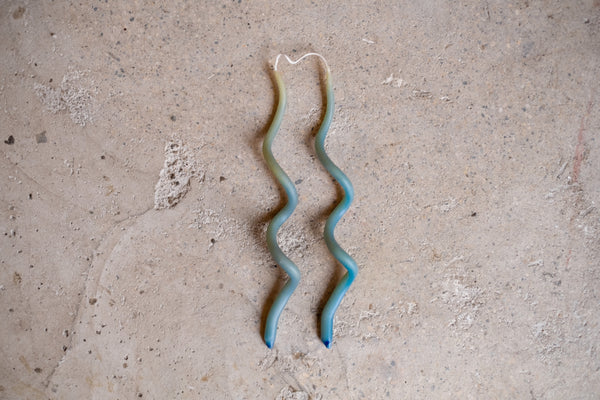 Algae Blue Curlies, Pair