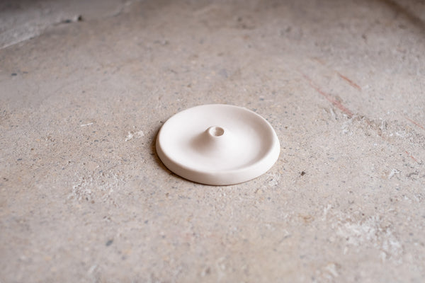 Festive Ceramic Holder, Cream White Matte